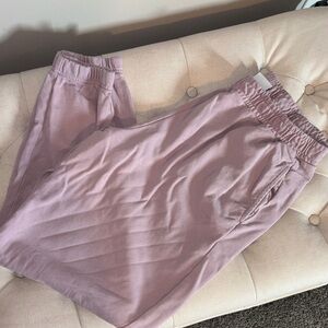 Gymshark Light Mauve Ribbed Waistband Joggers